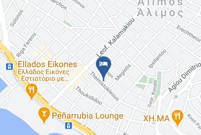South Athens - Blue Sea Hotel Alimos Maps
