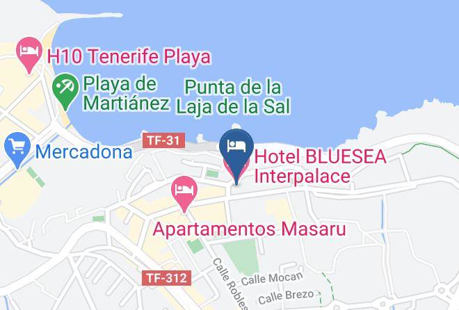 Santa Cruz De Tenerife - Hotel Bluesea Interpalace Maps