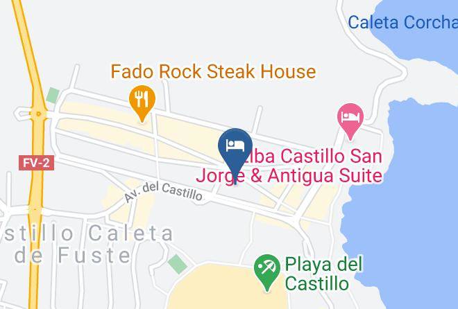 Blue Sea Puerto Caleta Map