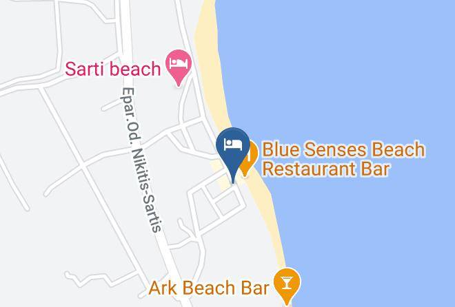 Khalkidhiki - Blue Senses Hotel Maps