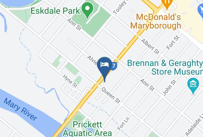 Fraser Coast - Blue Shades Motel Maps