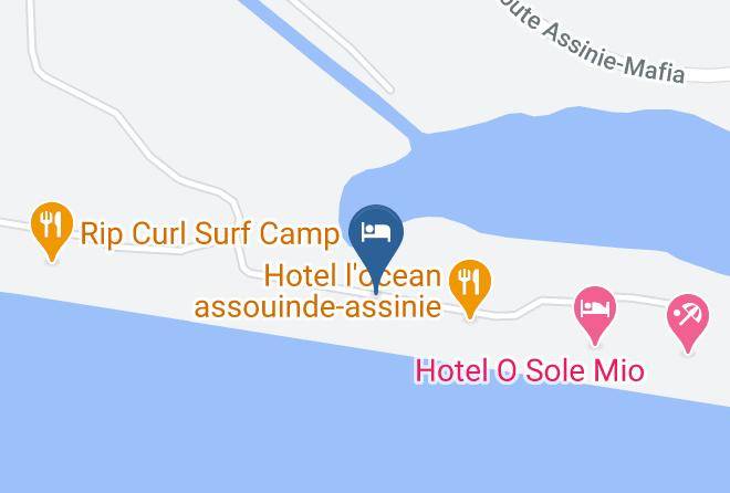 Adiake - Blue Sky Assouinde Beach Maps