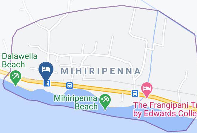 Galle - Blue Sky Beach Resort Maps