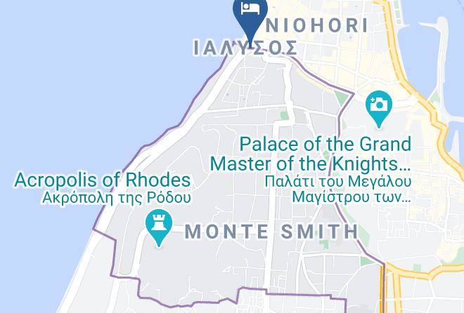 Dodecanese - Blue Sky City Beach Hotel Maps