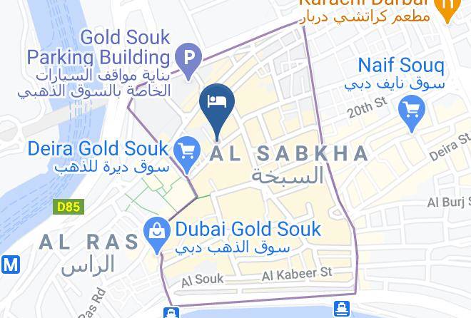 Dubai - Blue Sky Hotel Dubai Maps