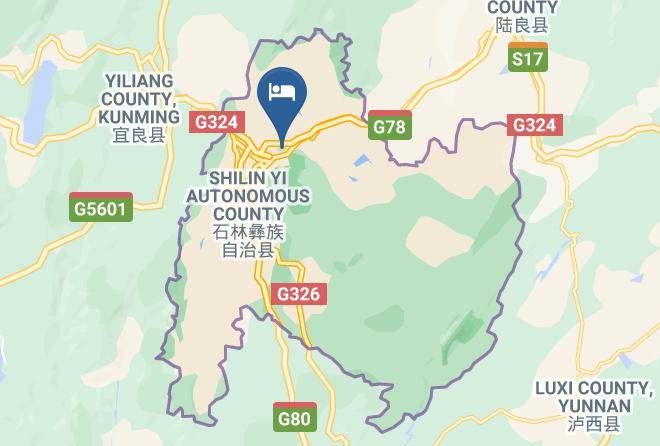 Kunming - Blue Sky Hotel Maps