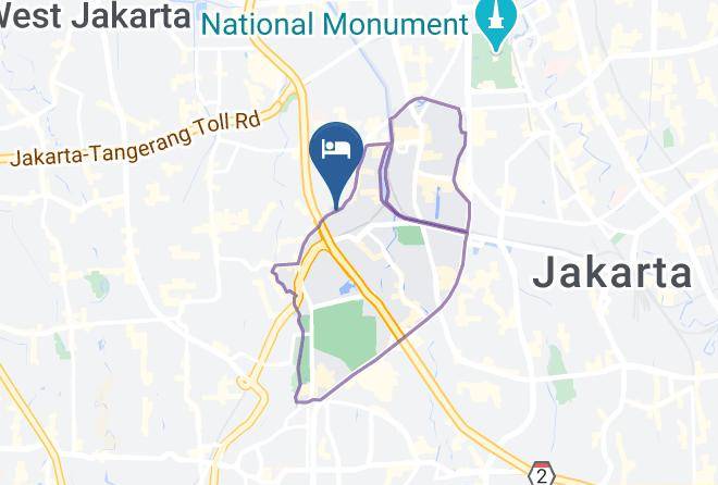 Central Jakarta - Blue Sky Hotel Petamburan Maps