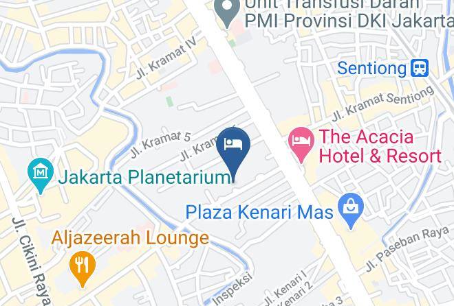 Central Jakarta - Blue Sky Hotel Pandurata Maps