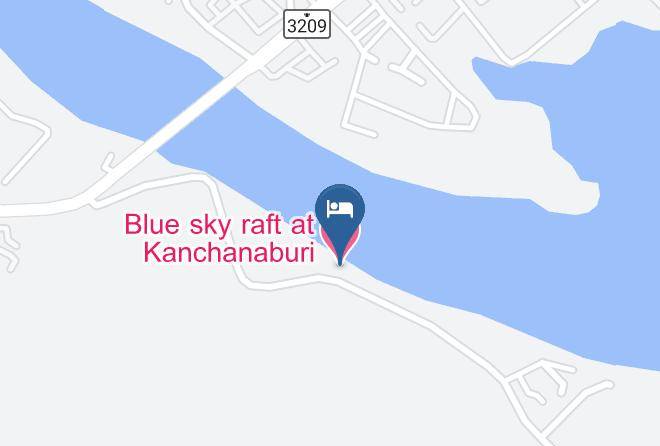 Amphoe Mueang Kanchanaburi - Blue Sky Raft At Kanchanaburi Maps