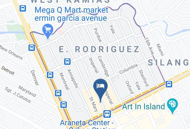 Metro Manila - Blue Sky Suite Hotel Maps