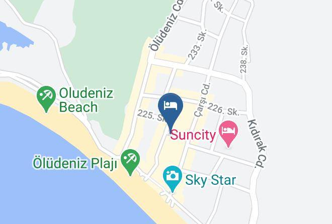 Fethiye - Blue Star Hotel Maps