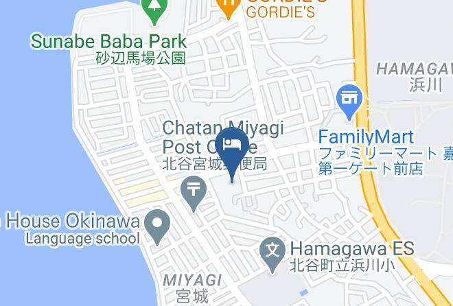 Chatan Townnakagami District - Blue Steak Wonder Okinawa Chatan Maps