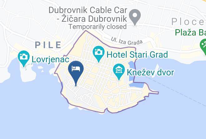 Dubrovnik - Blue Symphony Old Town Maps