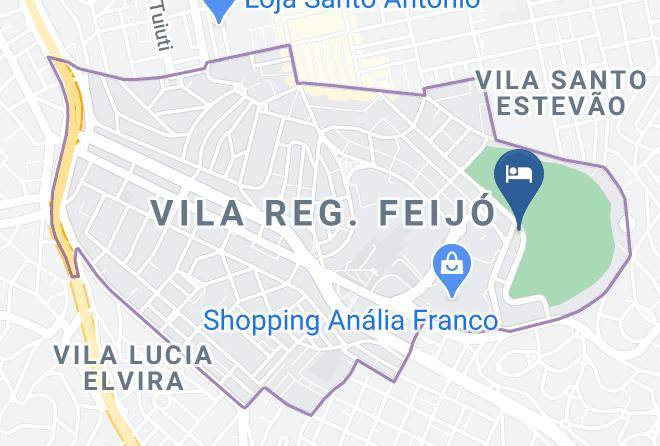 Sao Paulo Vila Formosa - Blue Tree Towers Analia Franco Maps