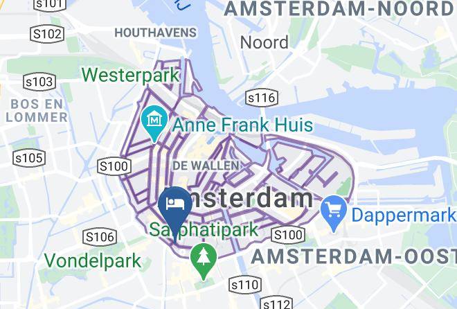 Blue Tulip Amsterdam Map