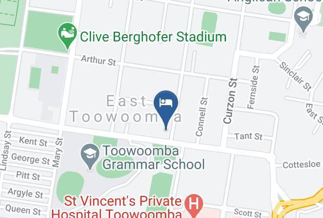 Toowoomba - Blue Violet Motor Inn Maps