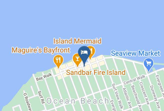 Suffolk - Blue Waters Hotel Fire Island Maps