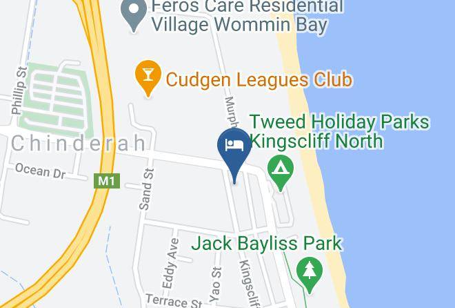 Blue Waters Motel Map