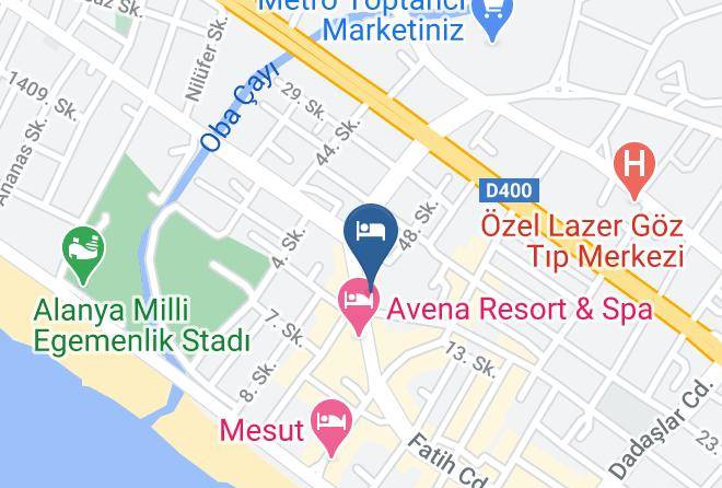 Alanya - Blue Wave Hotel Maps