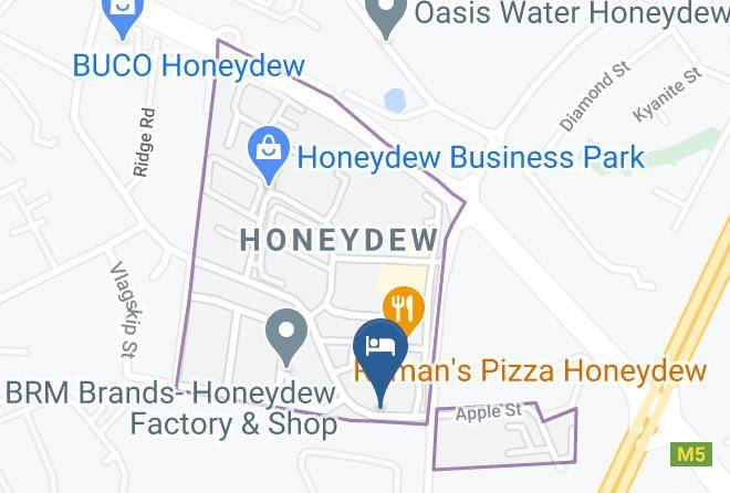 City Of Johannesburg - Blueberry Hill Hotel Maps