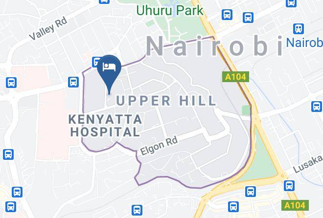 Nairobi - Blueberry Hotel Maps