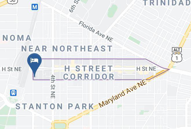 City Of Washington - Bluebird Suites At H Street Maps
