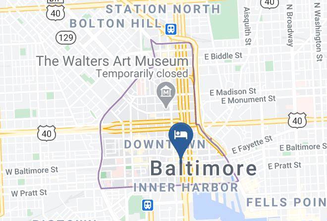 Baltimore City - Luxury Suites At 10 Light Street Maps