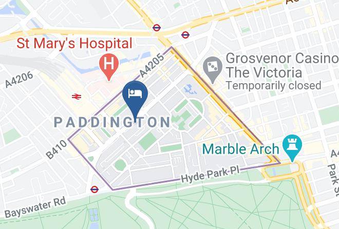 London - Bluedaws Private Hotel Maps