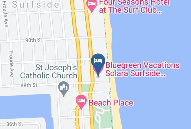 Miami Dade - Bluegreen Vacations Solara Surfside Ascend Resort Collection Maps