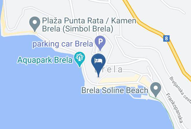 Donja Brela - Bluesun Hotel Soline Maps