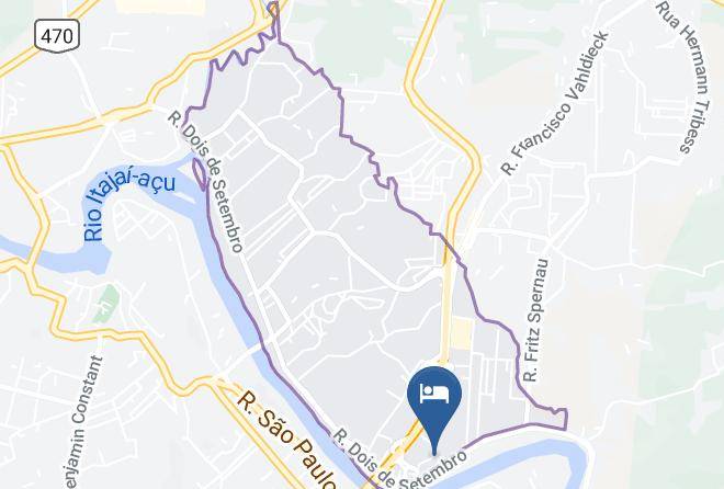 Blumenau - Blumenau Tourist Hotel Maps