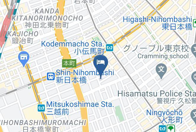 Chuo Ward - Bna Wall Art Hotel In Tokyo Maps