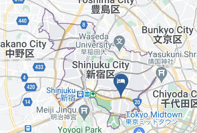 Shinjuku Ward - Bnb+ikebanaokinayotsuya Maps