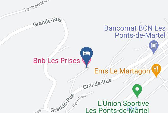 Le Locle District - Bnb Les Prises Maps