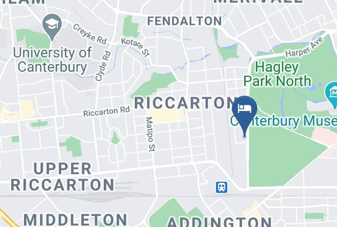 Christchurch - Bnb On Hagley Park Christchurch Central Maps