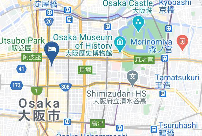 Osaka City Chuo Ward - Bnb+ Shinsaibashi Maps
