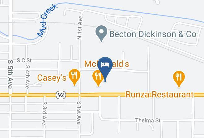 Custer - Boarders Inn & Suites By Cobblestone Hotels Broken Bow Maps
