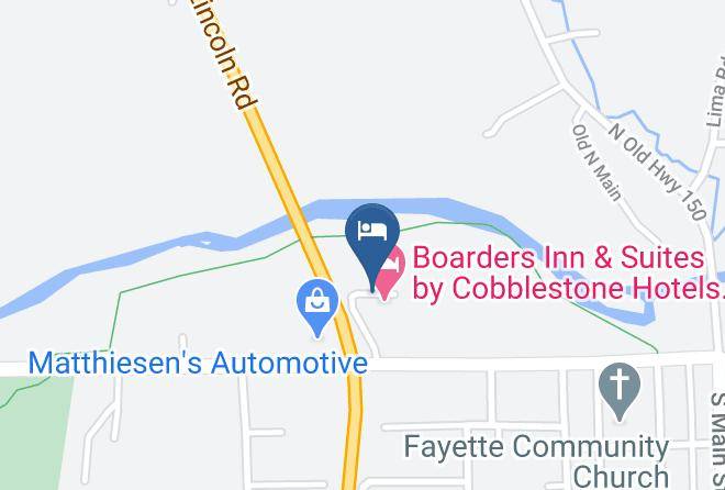 Boarders Inn & Suites By Cobblestone Hotels Fayette Map