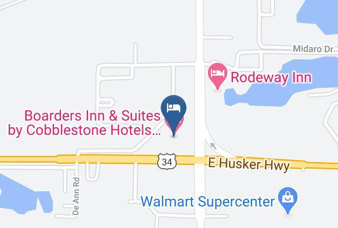 Hall - Boarders Inn & Suites By Cobblestone Hotels Grand Island Maps