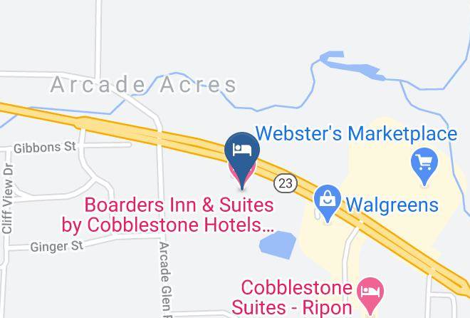 Fond Du Lac - Boarders Inn & Suites By Cobblestone Hotels Ripon Maps