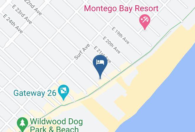 Boardwalk Quality Inn & Suites Wildwood Oceanfront Map