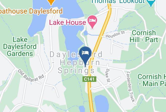 Hepburn - Lake Daylesford Lodge Maps