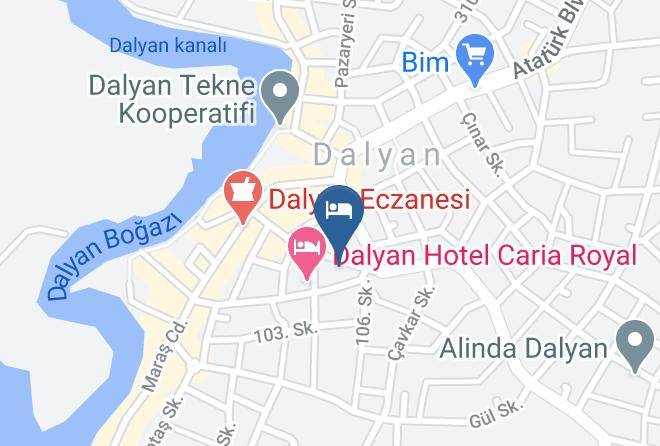 Ortaca - Han Dalyan Hotel Maps