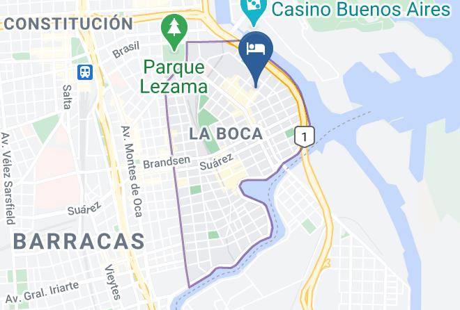 Buenos Aires - Boca A Boca Restaurante Show Maps