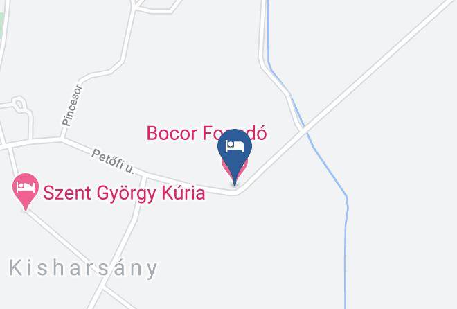 Kisharsany - Bocor Fogado Maps