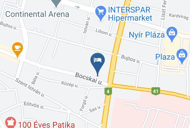 Nyiregyhaza - Bocskai Panzio Maps