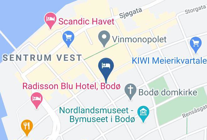 Bodo Hotell Map