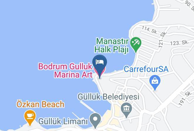 Milas - Bodrum Gulluk Marina Art Hotel Maps