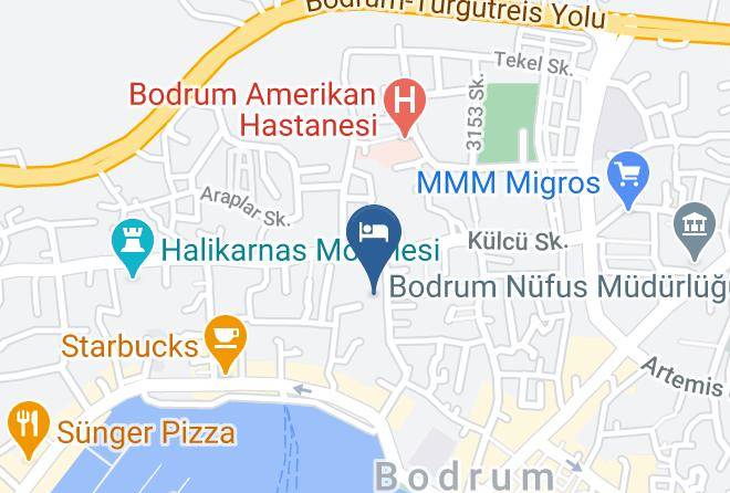 Bodrum Maya Hotel Map - Mugla - Bodrum