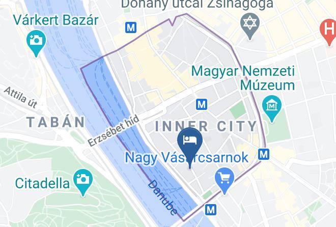 Budapest 5 Kerulet - Bohem Art Hotel Maps